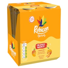 Rubicon Orange & Mango Sparkling Water 4X330ml