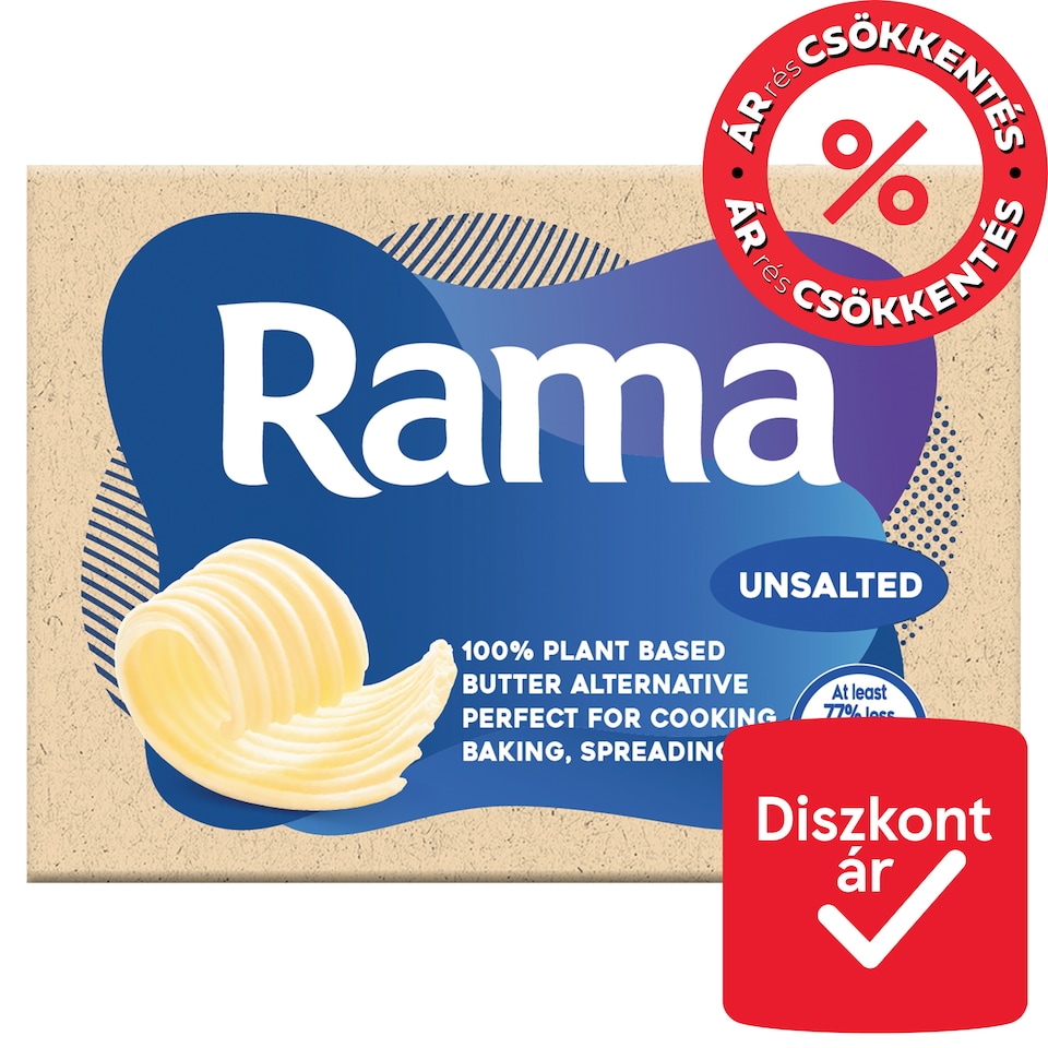 Rama növényi alapú vajalternatíva natúr 250 g  1. kép
