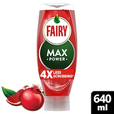 Fairy Max Power Washing Up Liquid - Pomegranate 640ml