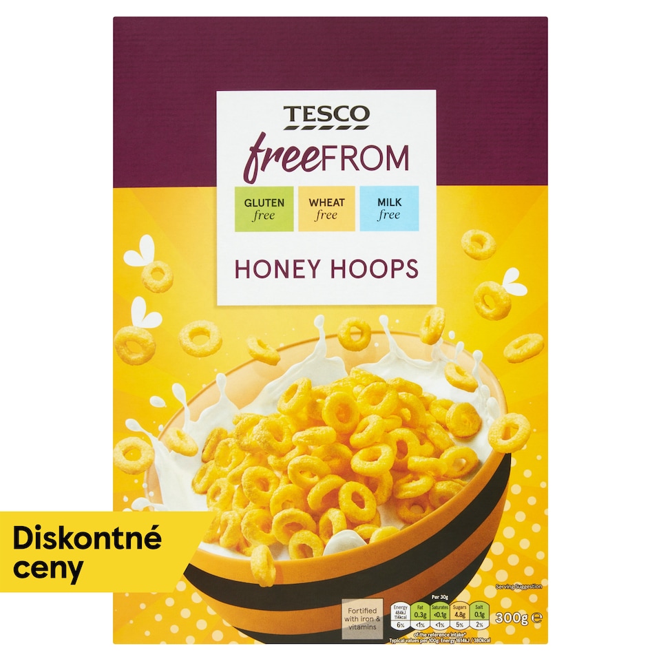 image 1 of Tesco Free From Honey Hoops 300 g