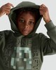 image 3 of Minecraft Creeper Hoodie in Green