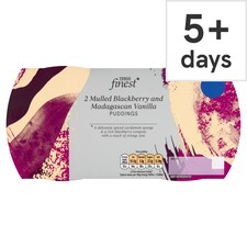 Tesco Finest Mulled Blackberry & Madagascan Vanilla Puddings 195g