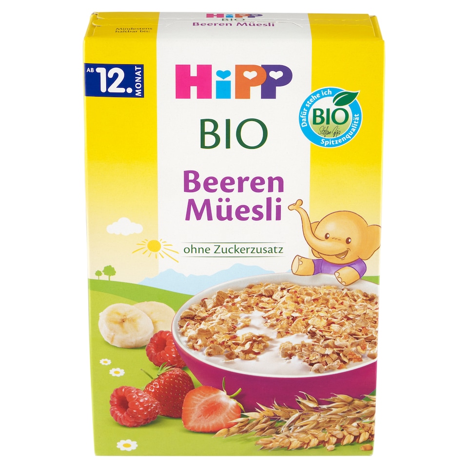 obrázok 1 z HiPP Bio müsli s ovocím ze záhradky 200 g