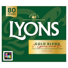 Lyons Gold Blend 80 Teabags 250g 