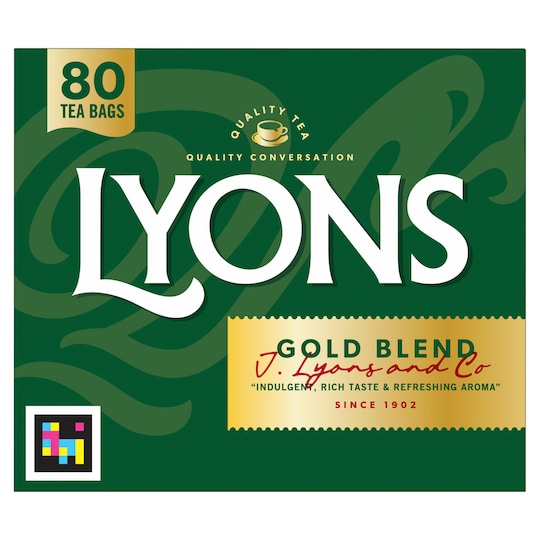 Lyons Gold Blend Tea Bags 80 Pack (250 g)