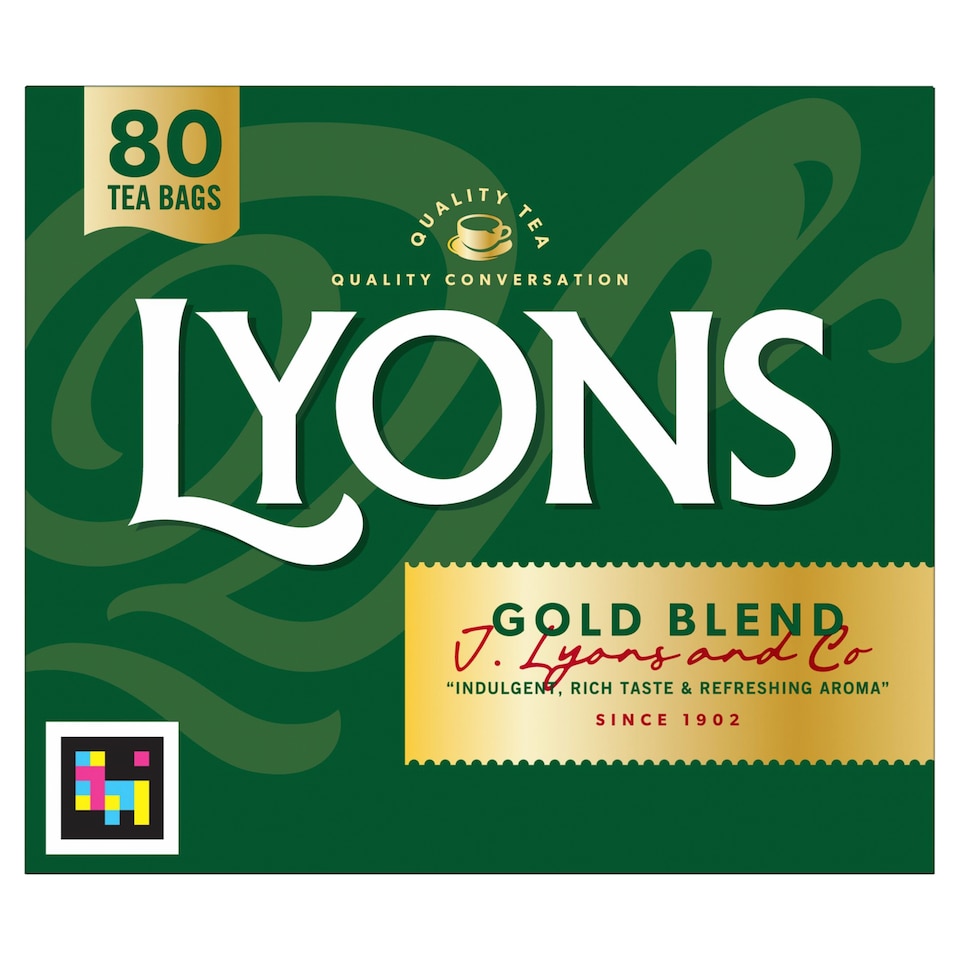Lyons Gold Blend 80 Teabags 250g 