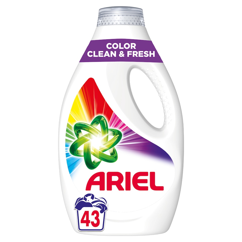 Ariel Folyékony Mosószer 2.15l, 43 Mosáshoz, Color Clean & Fresh