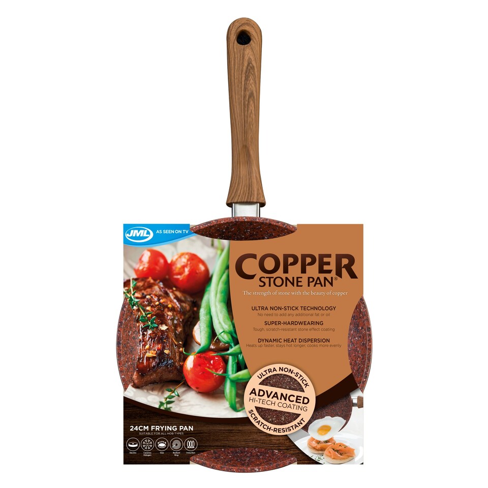 Jml Copper Stone Pans 24Cm Tesco Groceries