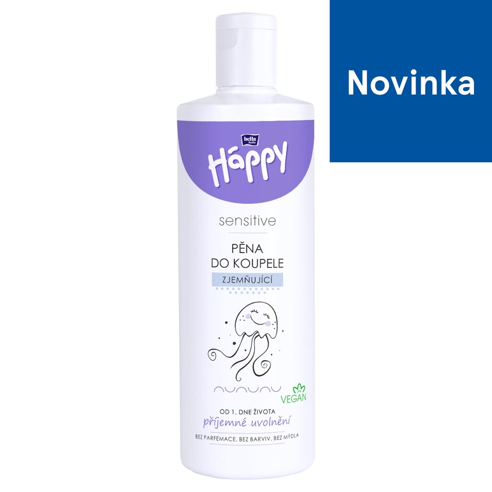 Bella Baby Happy Sensitive pena do kúpeľa zjemňujúca 400 ml