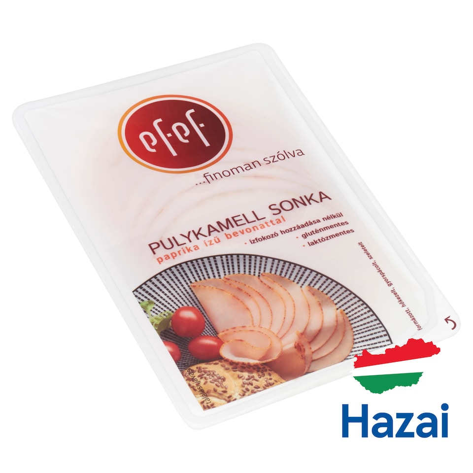 eFeF szeletelt pulykamell sonka paprika ízű bevonattal 90 g