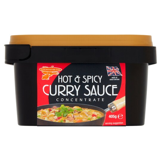 Goldfish Chinese Hot & Spicy Curry Sauce 405G Tesco Groceries