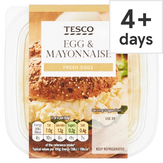 Tesco Egg Mayonnaise Sandwich Filler 450G Tesco Groceries