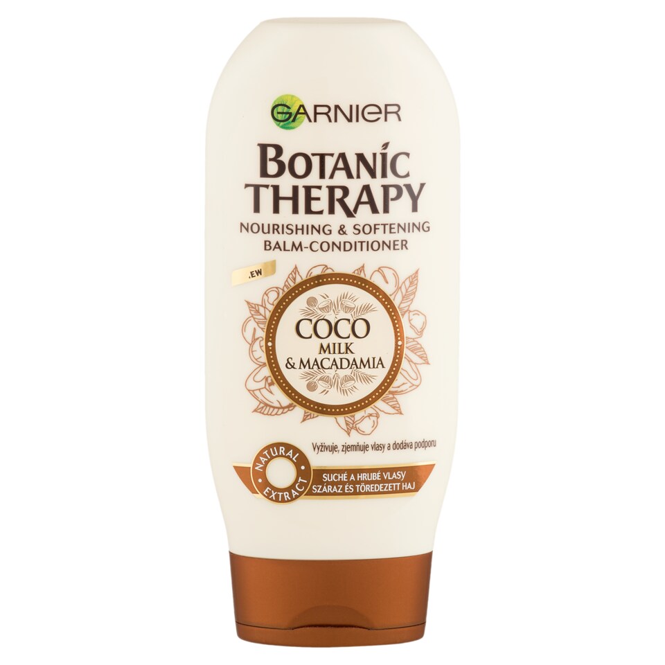 Garnier Botanic Therapy  Coco milk & Macadamia Vyživující balzám pro dehydratované, suché vlasy,