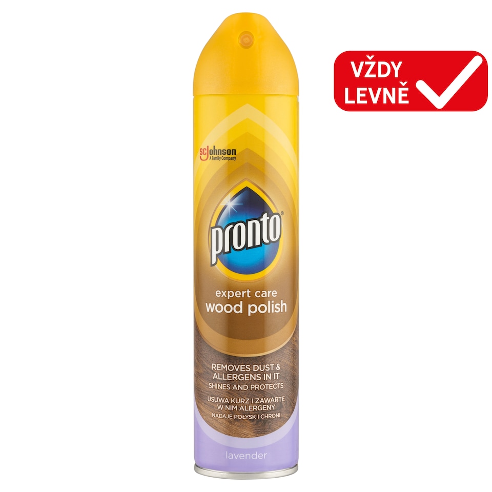 image 1 of Pronto Expert Care Wood Polish Aerosol Lavender 250ml