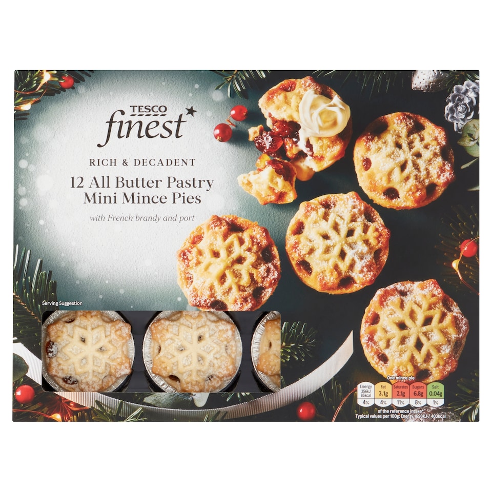 Tesco Finest Mini Mince Pies 12 Pack