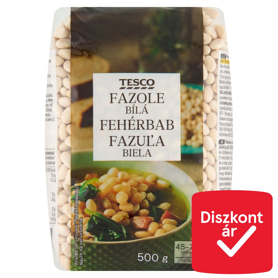 Tesco fehérbab 500 g