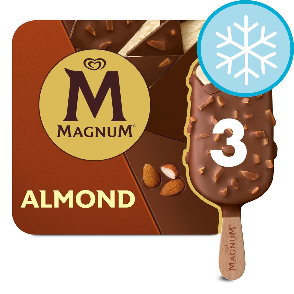 image 1 of Magnum Almond Ice Cream Sticks 3x100ml