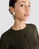 image 2 of F&F Seam Detail Long Sleeved Jumper in Olive
