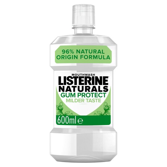 Listerine Naturals Gum Protect Mouthwash Mint 600Ml Tesco Groceries