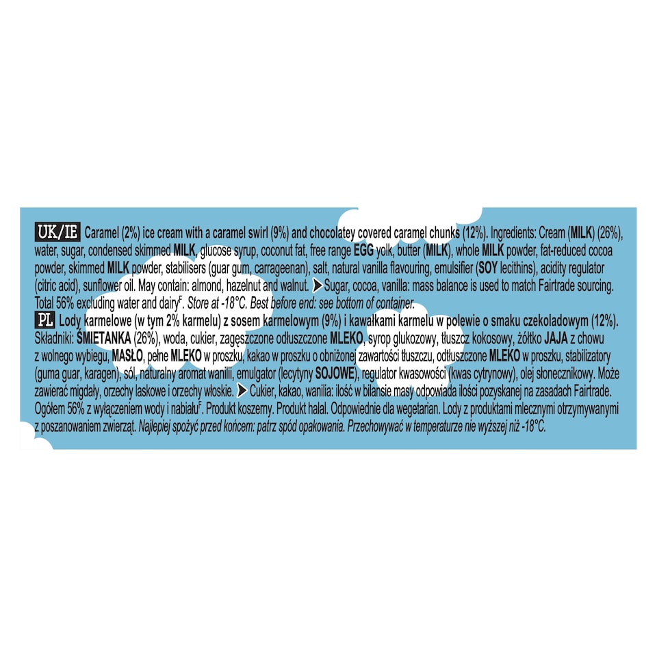 image 1 of BEN & JERRY CARAMEL CHEW CHEW ICE CREAM TUB 100ML