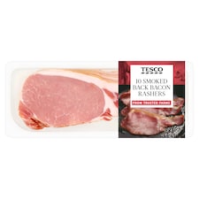 Tesco Smoked Back Bacon Rashers 300G