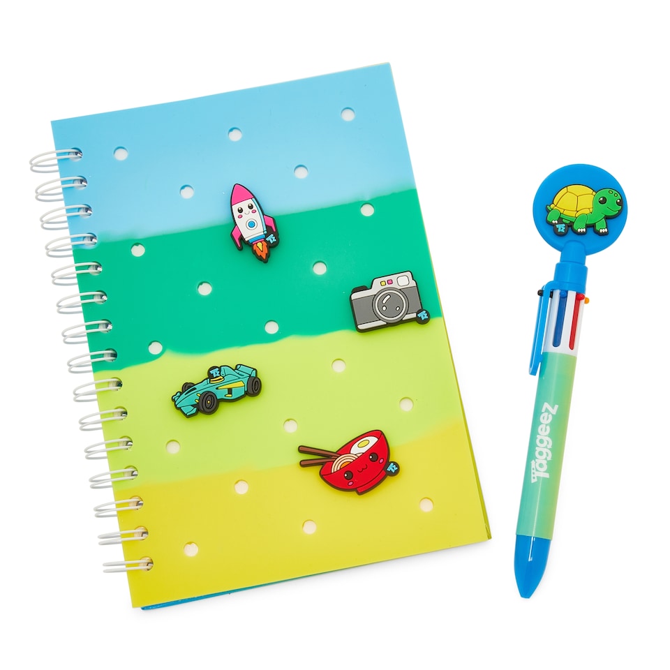 image 1 of Hunter Price Taggeez Ombre Notebook and Pen Wallet Set with Charms