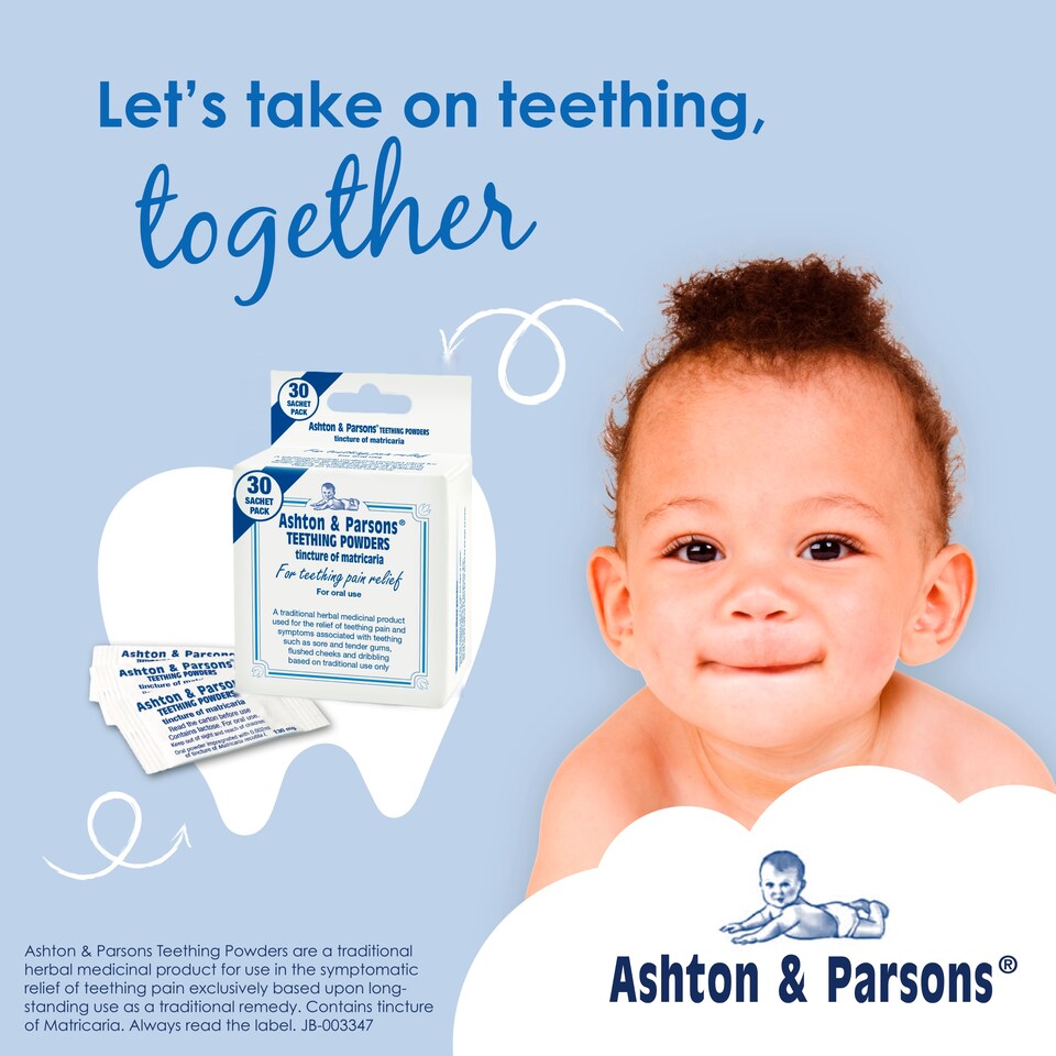 image 1 of Ashton & Parsons Herbal Teething Powder for Infants Pain Relief - 30s (P)