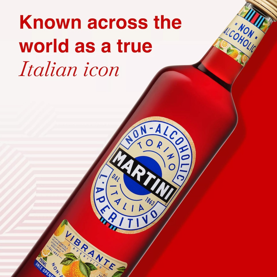 image 1 of Martini Vibrante Non-Alcoholic Aperitif 750Ml