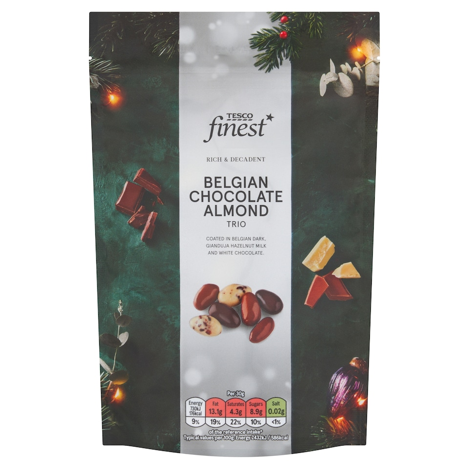 Tesco Finest Belgian Chocolate Almond Selection 150g