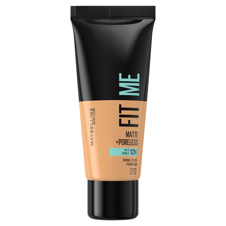 image 1 of Maybelline Fit Me Matte + Poreless Foundation - 220 Natural Beige 30ml