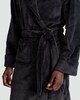 image 2 of F&F Fleece Shawl Collar Dressing Gown in Grey