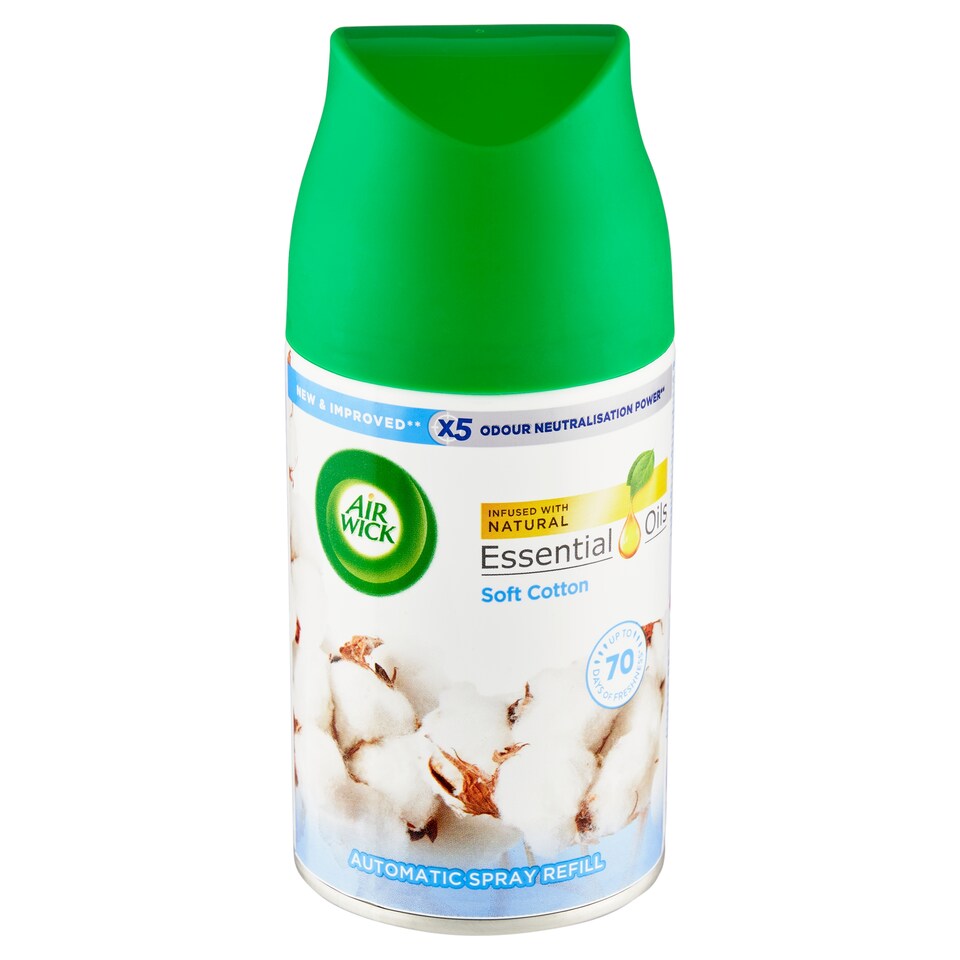 Obrázek 1 pro produkt Air Wick Freshmatic Náplň do osvěžovače vzduchu jemná bavlna 250ml