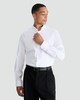 image 2 of F&F Regular Fit Stretch Button Down Collar Formal Shirt in White