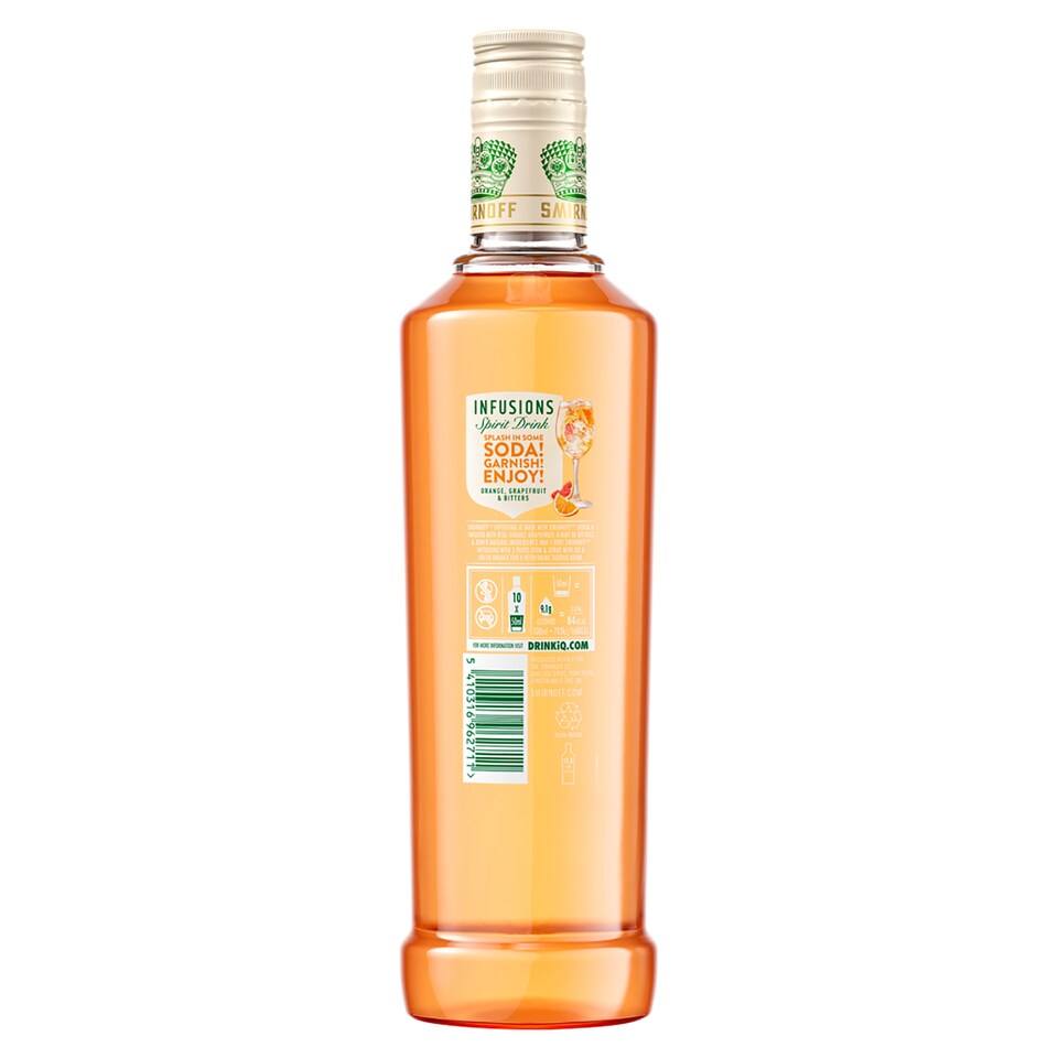 image 1 of Smirnoff Infusions-Orng Gpfrt&Bitters50c