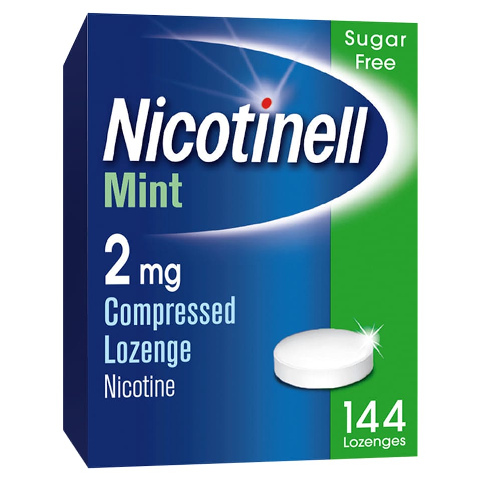 Nicotinell Stop Smoking Aid 2mg Compressed Nicotine Lozenges - Mint 144s