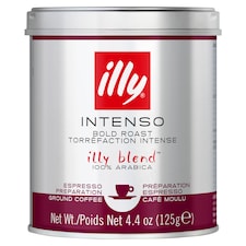 Illy Dark Roast Espresso Ground Coffee 125G