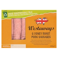 Westaways 6 Honey Roast Pork Sausages 400G (L)