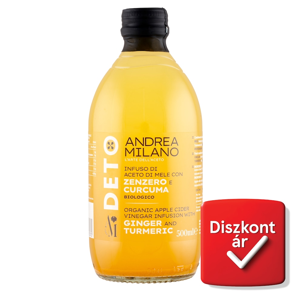 Andrea Milano Deto organikus almaecet infúzió kurkumával és gyömbérrel 500 ml