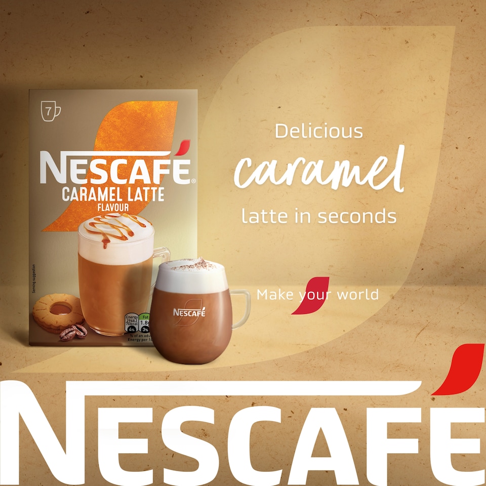 image 1 of Nescafe Caramel Latte Instant Coffee 7 Sachets
