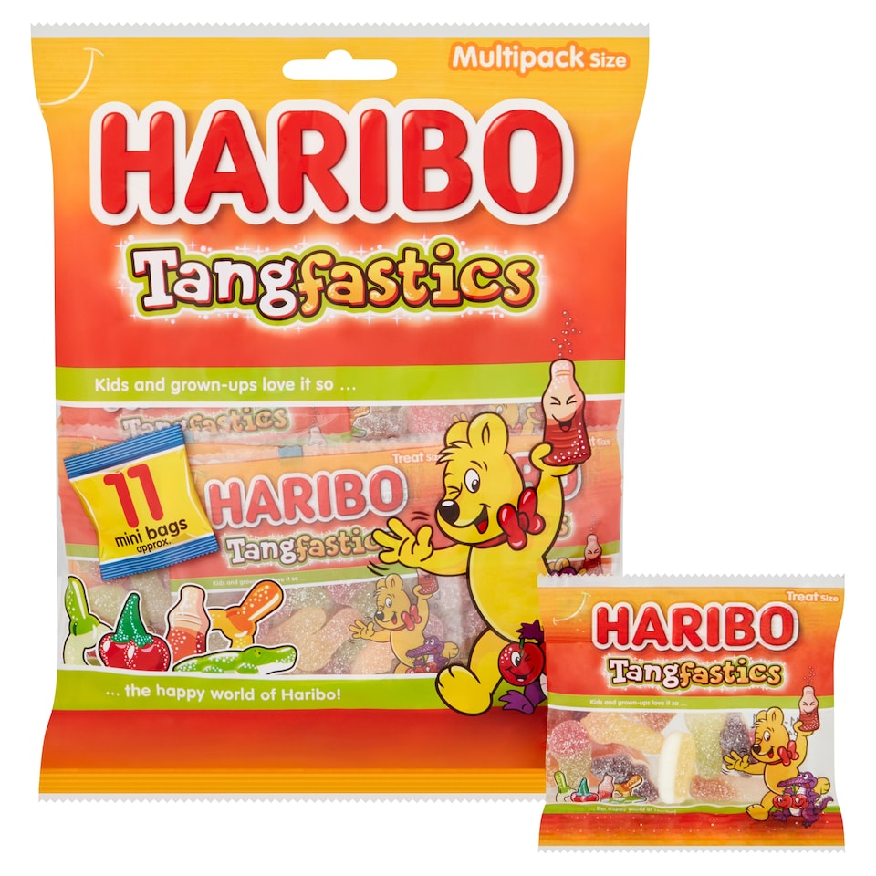 image 1 of Haribo Tangfastics 11 Bags 176G