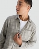 image 1 of F&F Boucle Check Print Button Up Shirt in Tan