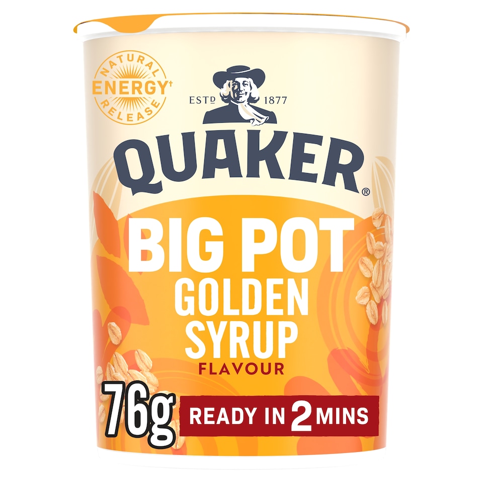 image 1 of Quaker Golden Syrup Porridge Big Pot 76g