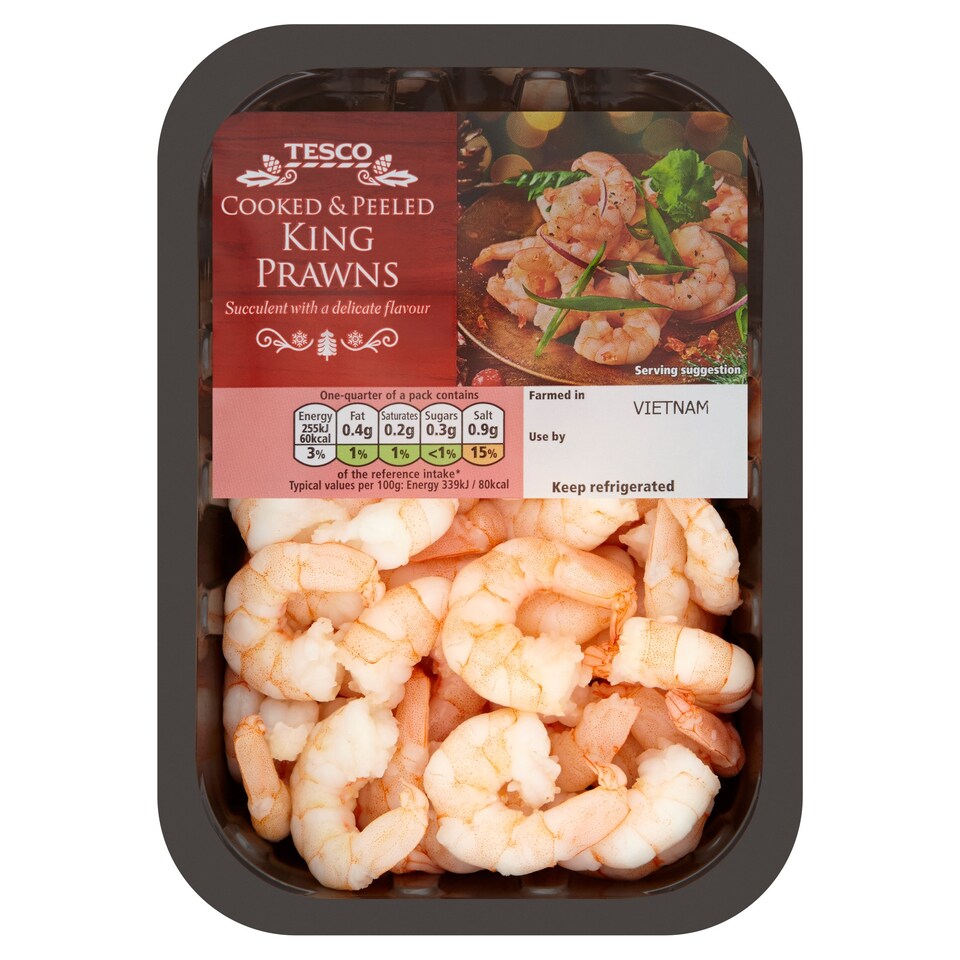Tesco Cooked & Peeled Prawns 300g