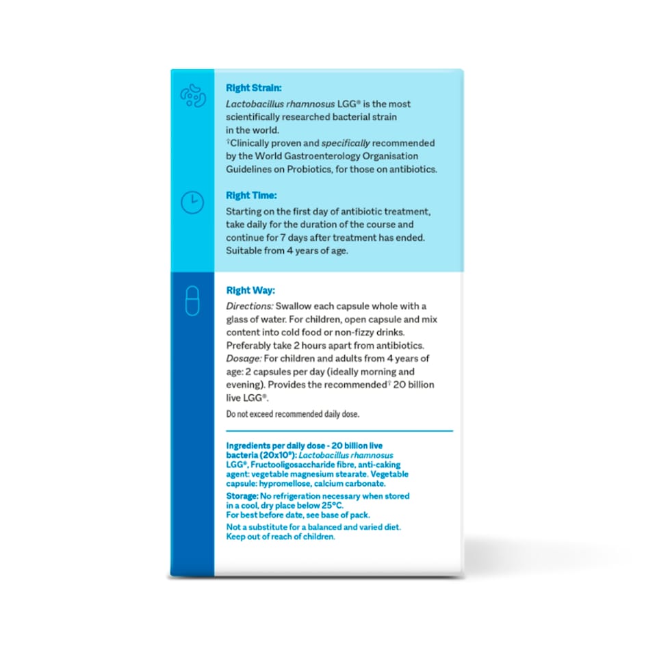 image 1 of SMART STRAINS probiotics for when you're on antibiotics & travelling - 20 Capsules