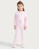 image 2 of F&F Girls Cotton Rich Tulip Print Sweatshirt and Leggings Set in Pink