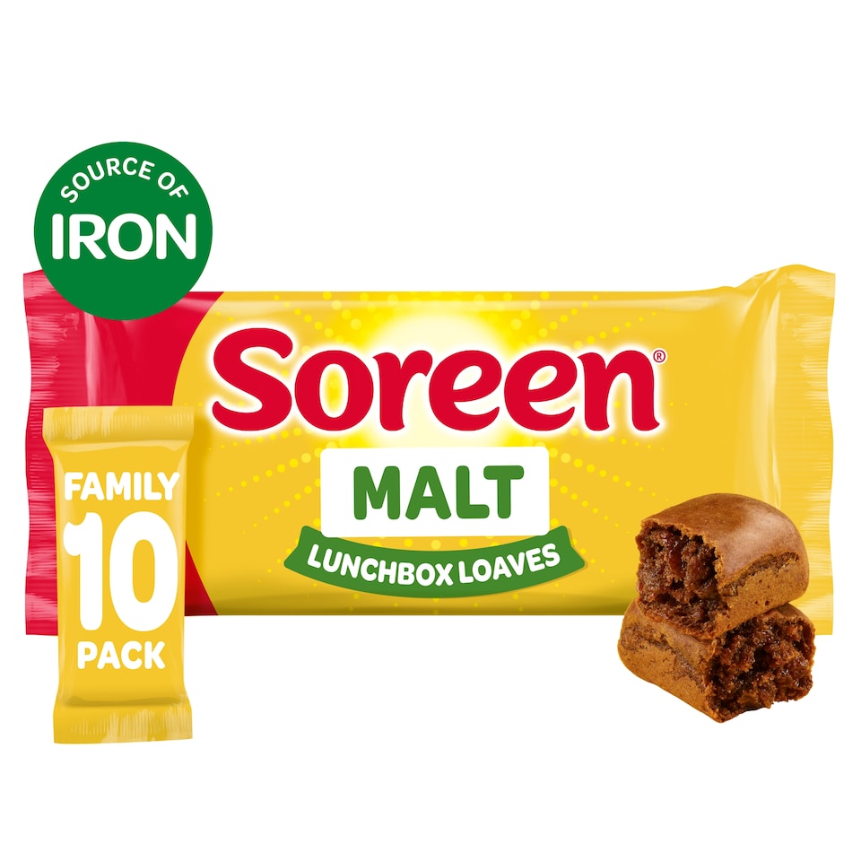 Soreen Malt Lunchbox Loaves - Family Pack 10 Pack