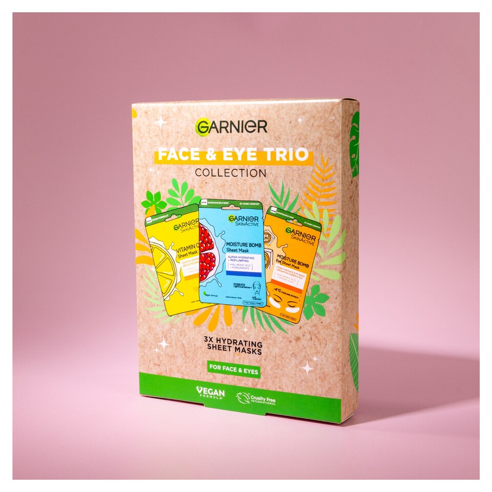 image 1 of Garnier Face & Eye Trio Mask Collection