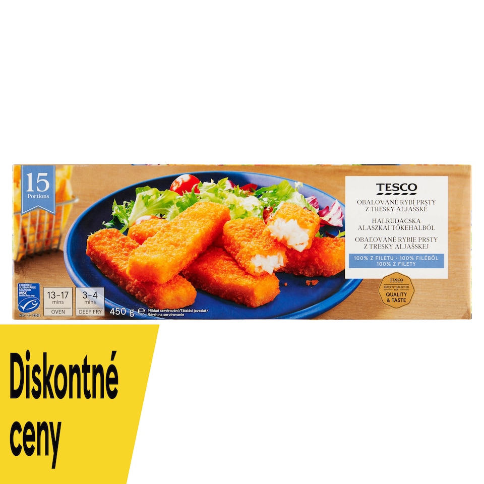 Tesco Coated Alaskan Pollock Fish Fingers 450 g