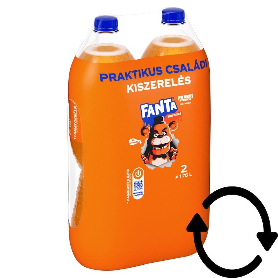 Fanta Carbonated Orange Flavoured Soft Drink 2 x 1,75 l