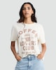 image 2 of F&F Pure Cotton Coffee Lovers Club Print T-Shirt in Cream